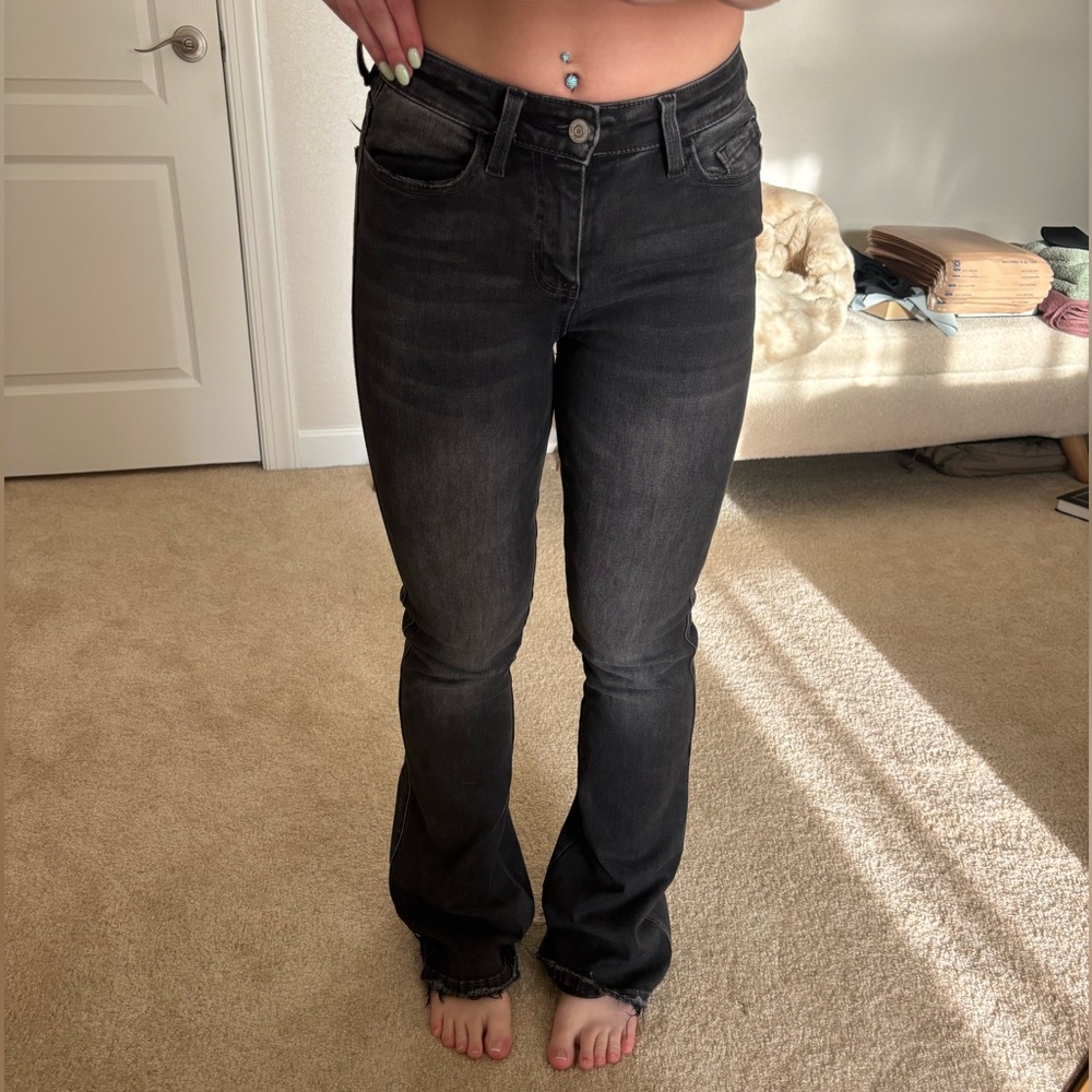 Women's Black Bootcut Jeans - Comfortable Everyday Stretch